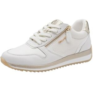 Tamaris Comfort dam Low 8-83734-46 sneakers, vit/guld, 41 EU Tamaris Comfort dam Low 8-83734-46 sneakers, vit/guld, 41 EU