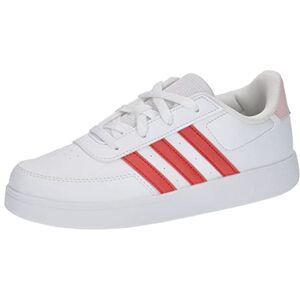 adidas Unisex – Barn Breaknet Lifestyle Court Lace Shoes, Cloud white/bright red/clear pink, 38 2/3 EU adidas Unisex – Barn Breaknet Lifestyle Court Lace Shoes, Cloud white/bright red/clear pink, 38 2/3 EU