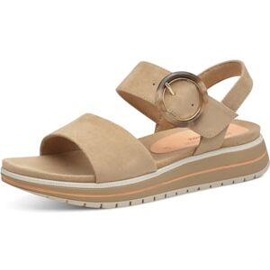 MARCO TOZZI Damer 2-28507-44 sandal, Beige, 36 EU MARCO TOZZI Damer 2-28507-44 sandal, Beige, 36 EU