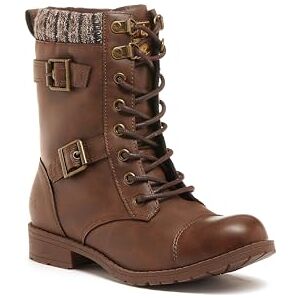 Rocket Dog Billie Combat Boots för kvinnor, Brun, 39 EU Rocket Dog Billie Combat Boots för kvinnor, Brun, 39 EU