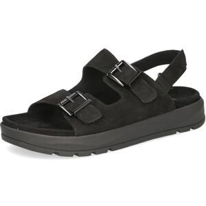 CAPRICE dam 9-28206-46 platta sandaler, svart mocka, 36 EU CAPRICE dam 9-28206-46 platta sandaler, svart mocka, 36 EU