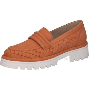 CAPRICE Damtofflor av läder med blockhäl, Orange mocka, 38 EU CAPRICE Damtofflor av läder med blockhäl, Orange mocka, 38 EU
