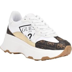 GUESS Calebb3 sneakers för kvinnor, vit/brun multi, 5,5 UK, Vit brun multi, 38.5 EU. GUESS Calebb3 sneakers för kvinnor, vit/brun multi, 5,5 UK, Vit brun multi, 38.5 EU.