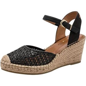 Tamaris Damen 1-29610-42 Espadrille kil sandal svart, 3.5 UK Tamaris Damen 1-29610-42 Espadrille kil sandal svart, 3.5 UK