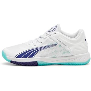 PUMA kvinnors Accelerate Turbo W+Indoor Court sko, vit elektrisk pepparmynta, 36 EU PUMA kvinnors Accelerate Turbo W+Indoor Court sko, vit elektrisk pepparmynta, 36 EU