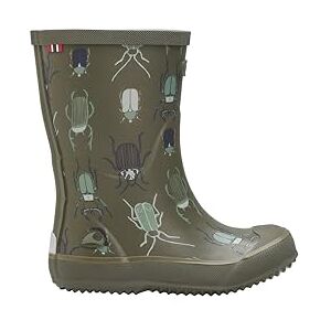Viking Unisex barn Indie tryck regnstövlar, Kaki linne 28 EU Viking Unisex barn Indie tryck regnstövlar, Kaki linne 28 EU