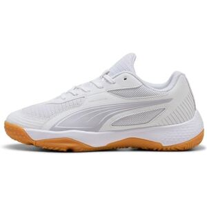 PUMA Unisex Solarflash Iii Jr inomhus domstol sko, vit lila krossbär, 35.5 EU PUMA Unisex Solarflash Iii Jr inomhus domstol sko, vit lila krossbär, 35.5 EU