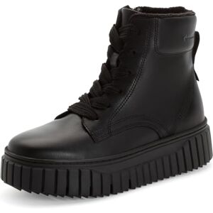 Tamaris Damen Spets Boot Flat 1-25267-45, ankelstövlar dam, svart läder, 41 EU, Svart läder, 41 EU Tamaris Damen Spets Boot Flat 1-25267-45, ankelstövlar dam, svart läder, 41 EU, Svart läder, 41 EU