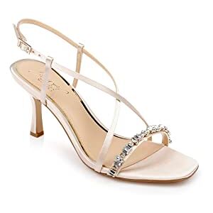 Jewel Badgley Mischka Dam Alexis sandaler med klack, Champagneglas, 39 EU Jewel Badgley Mischka Dam Alexis sandaler med klack, Champagneglas, 39 EU