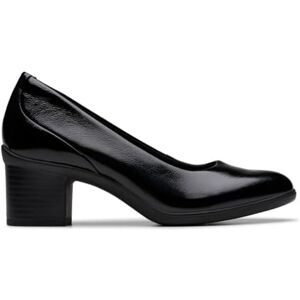 Clarks Shaya Poppy Womens Black Pat, 3 Clarks Shaya Poppy Womens Black Pat, 3