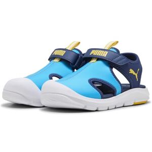 PUMA Unisex barn rolig racer sandal V Ps Slide, Hastighet blå pelé gul, 2 UK PUMA Unisex barn rolig racer sandal V Ps Slide, Hastighet blå pelé gul, 2 UK