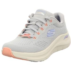 Skechers Dam Arch Fit 2.0 Big League Sneaker, Ljusgrå nät periwinkle korall trim, 36.5 EU Skechers Dam Arch Fit 2.0 Big League Sneaker, Ljusgrå nät periwinkle korall trim, 36.5 EU