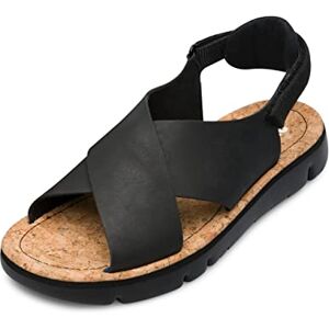Camper Oruga-k200157, platt sandal för damer, Svart, 37 EU Camper Oruga-k200157, platt sandal för damer, Svart, 37 EU