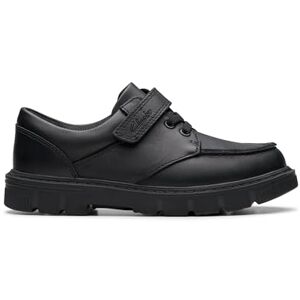 Clarks Lorcam Edge K Childrens Black Leather, 2.5 Clarks Lorcam Edge K Childrens Black Leather, 2.5