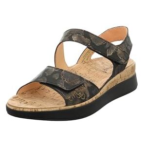 Think! Damer Meggie läderfoder sandaler, svart 0010, 43 EU Think! Damer Meggie läderfoder sandaler, svart 0010, 43 EU