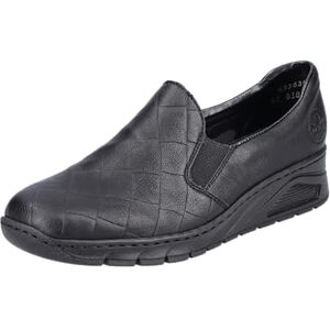 Rieker N3363 dam Loafer, svart, 42 EU Rieker N3363 dam Loafer, svart, 42 EU