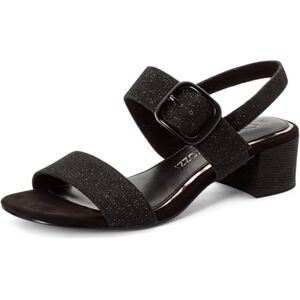 MARCO TOZZI Dam sandal 2-28211-46, svart metallic, 36 EU MARCO TOZZI Dam sandal 2-28211-46, svart metallic, 36 EU