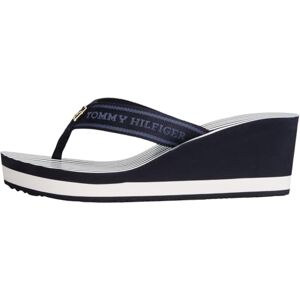 Tommy Hilfiger Th Stripes kil strandsandal Fw0fw08521Flip Flops, Blå rymd blå, 39 EU Tommy Hilfiger Th Stripes kil strandsandal Fw0fw08521Flip Flops, Blå rymd blå, 39 EU