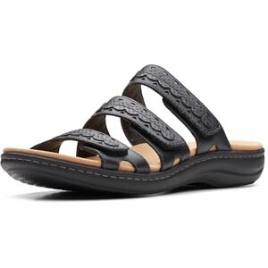 Clarks Laurieann Cove platt sandal för kvinnor, Rött läder, 41.5 EU Clarks Laurieann Cove platt sandal för kvinnor, Rött läder, 41.5 EU