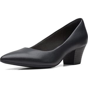 Clarks Dam Teresa stegpump, svart läder, 40 EU Clarks Dam Teresa stegpump, svart läder, 40 EU
