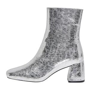 ONLY Onlbrielle-1 Pu Heeled Boot, silver, 37 EU, silver, 37 EU ONLY Onlbrielle-1 Pu Heeled Boot, silver, 37 EU, silver, 37 EU