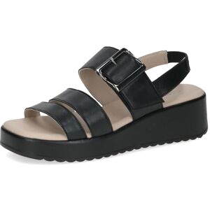 CAPRICE Dam Damen 9-28300-46 platt sandal, nappa svart, 38 EU CAPRICE Dam Damen 9-28300-46 platt sandal, nappa svart, 38 EU