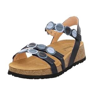 Think! Damen KOAK chromfrei gegerbte nachhaltige Sandale, NAVY/KOMBI 8020 Think! Damen KOAK chromfrei gegerbte nachhaltige Sandale, NAVY/KOMBI 8020