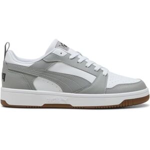 PUMA Unisex Rebound V6 låga sneakers, vitgrå Echo Black, 3.5 UK, vit grå Echo svart, 36 EU PUMA Unisex Rebound V6 låga sneakers, vitgrå Echo Black, 3.5 UK, vit grå Echo svart, 36 EU