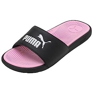 PUMA Slide Sandal för kvinnor, Black vit blekrosa, 6.5 PUMA Slide Sandal för kvinnor, Black vit blekrosa, 6.5