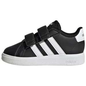 adidas Unisex Bebis Grand Court Lifestyle Hook and Loop Shoes, Core Black/Cloud White/Core Black, 23 EU adidas Unisex Bebis Grand Court Lifestyle Hook and Loop Shoes, Core Black/Cloud White/Core Black, 23 EU