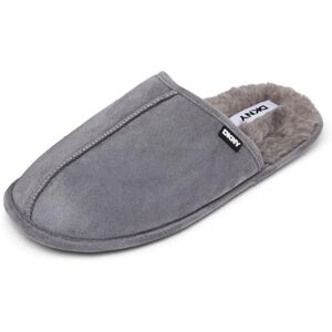 DKNY herrtofflor Bekväma, mockatofflor för män med varmt foder i fuskpäls Mule tofflor mjuka och andningsbara Finns i svart, grå, brun och marinblå, Grå Spotlight-sula, 43.5/44.5 EU DKNY herrtofflor Bekväma, mockatofflor för män med varmt foder i fuskpäls Mule tofflor mjuka och andningsbara Finns i svart, grå, brun och marinblå, Grå Spotlight-sula, 43.5/44.5 EU