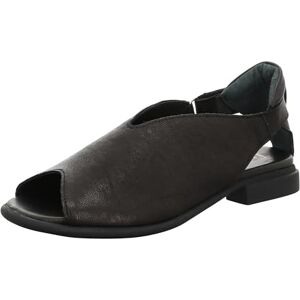 Think! Damen KAMAA chromfrei gegerbte nachhaltige Sandale, SCHWARZ 0000 Think! Damen KAMAA chromfrei gegerbte nachhaltige Sandale, SCHWARZ 0000