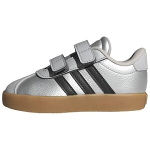 adidas unisex bebis VL COURT 3.0 SHOES INFANTS, silver met./core black/lgh solid grey, 24 EU adidas unisex bebis VL COURT 3.0 SHOES INFANTS, silver met./core black/lgh solid grey, 24 EU