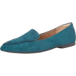 Amazon Essentials loafer för kvinnor, mörk turkos mikrosuede, 37.5 EU Bred Amazon Essentials loafer för kvinnor, mörk turkos mikrosuede, 37.5 EU Bred