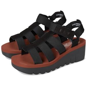 Fly London dam YOJI198FLY sandal, svart/tegel, 8 UK, Svart tegel, 41 EU Fly London dam YOJI198FLY sandal, svart/tegel, 8 UK, Svart tegel, 41 EU
