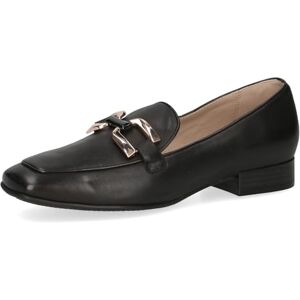 CAPRICE Damloafer med klack av läder elegant, Svart mjuk nap, 37 EU CAPRICE Damloafer med klack av läder elegant, Svart mjuk nap, 37 EU