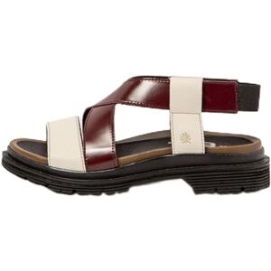 ART 1553 Birmingham, platta sandaler för kvinnor, Vinröd grädde, 39 ART 1553 Birmingham, platta sandaler för kvinnor, Vinröd grädde, 39