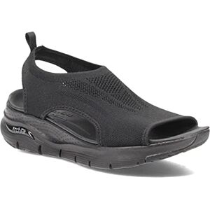 Skechers Arch Fit City Catch dam Sandal, Svart stickad, 38 EU Skechers Arch Fit City Catch dam Sandal, Svart stickad, 38 EU