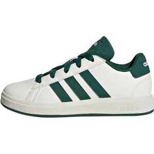 adidas Unisex – Barn Grand Court Lifestyle Tennis Lace-Up Shoes, Off White/Collegiate Green/Core Black, 38 EU adidas Unisex – Barn Grand Court Lifestyle Tennis Lace-Up Shoes, Off White/Collegiate Green/Core Black, 38 EU