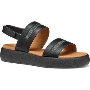 Geox Damer D CAMALEI C platt sandal, svart, 40 EU, svart, 40 EU Geox Damer D CAMALEI C platt sandal, svart, 40 EU, svart, 40 EU