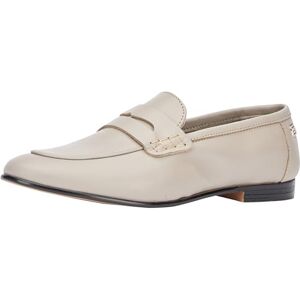 Tommy Hilfiger Loafer, andra skor i läder för kvinnor, Slät brungrå, 37 EU Tommy Hilfiger Loafer, andra skor i läder för kvinnor, Slät brungrå, 37 EU