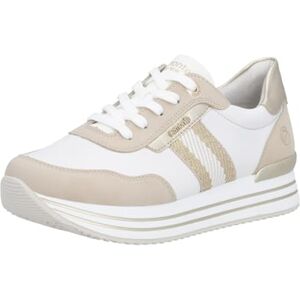 Remonte Rieker D1331, låga sneakers för kvinnor, vit, 36 EU Remonte Rieker D1331, låga sneakers för kvinnor, vit, 36 EU