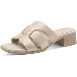 Jana Dam Softline Leather Mule Heel 8–27766-46 sandal med klack, LT Gold, 39 EU Jana Dam Softline Leather Mule Heel 8–27766-46 sandal med klack, LT Gold, 39 EU