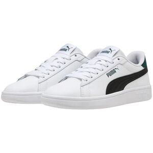 PUMA Unisex Barn Smash 3.0 L Jr Sneaker, vit svart grön terräng, 4.5 UK PUMA Unisex Barn Smash 3.0 L Jr Sneaker, vit svart grön terräng, 4.5 UK