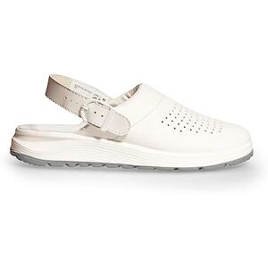 Abeba 877020 – unisex skor – active clog SRC – perforerad design – EU 42 – vit – fodermaterial: tyg – med spänne Abeba 877020 – unisex skor – active clog SRC – perforerad design – EU 42 – vit – fodermaterial: tyg – med spänne