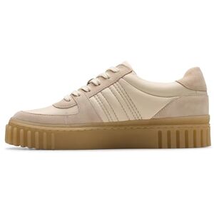 Clarks Mayhill Lace Womens Sand Combi Lea, 5.5 Clarks Mayhill Lace Womens Sand Combi Lea, 5.5