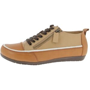 Andrea Conti Damskor, halvsko sneakers, sportigt läder, snörning 0345911, Taupe brun vit, 40 EU Andrea Conti Damskor, halvsko sneakers, sportigt läder, snörning 0345911, Taupe brun vit, 40 EU