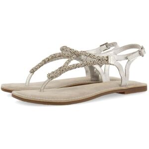 GIOSEPPO POUSSAN, Platt Sandaler Kvinna, Silver, 38 EU, Silver, 38 EU GIOSEPPO POUSSAN, Platt Sandaler Kvinna, Silver, 38 EU, Silver, 38 EU