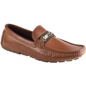 GUESS Aarav körstil Loafer för män, Cognac 210, 41.5 EU GUESS Aarav körstil Loafer för män, Cognac 210, 41.5 EU