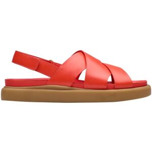 Clarks Premium Aristella solsandaler för kvinnor, ljusröd Lea, 3 UK, Ljusröd Lea, 36 EU Clarks Premium Aristella solsandaler för kvinnor, ljusröd Lea, 3 UK, Ljusröd Lea, 36 EU